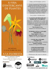 flyer i programa X Fira Plantes Floresta